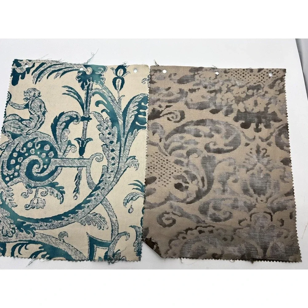 Vtg Six Rare FORTUNY Sample Pieces - Stunning Hard to Find Patterns & Colors